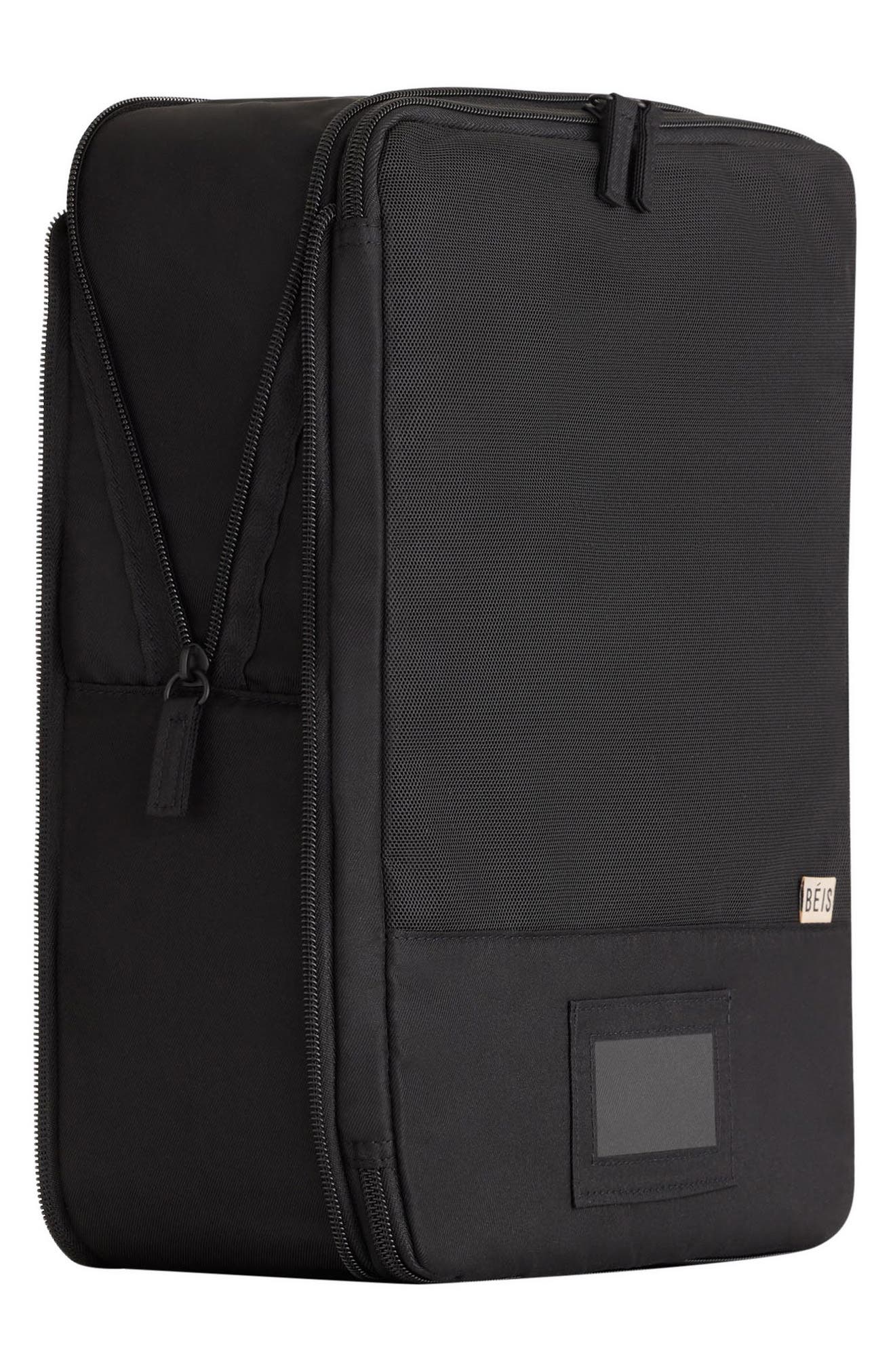 Béis The Compression Set of 4 Packing Cubes, Alternate, color, Black