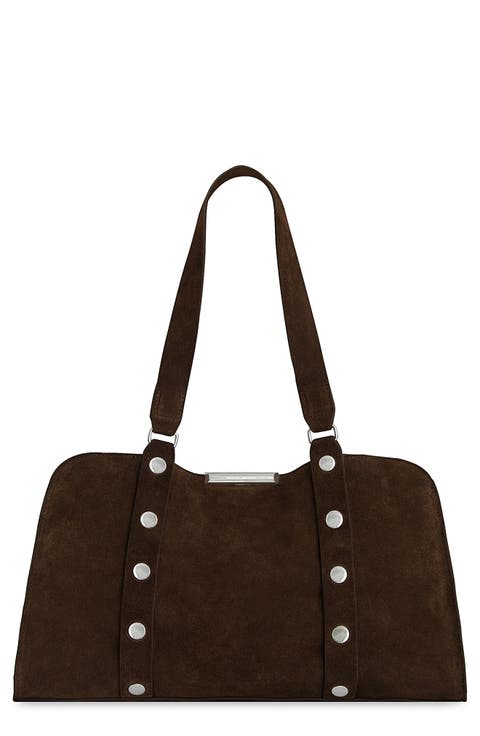 Cole Studded Leather Satchel