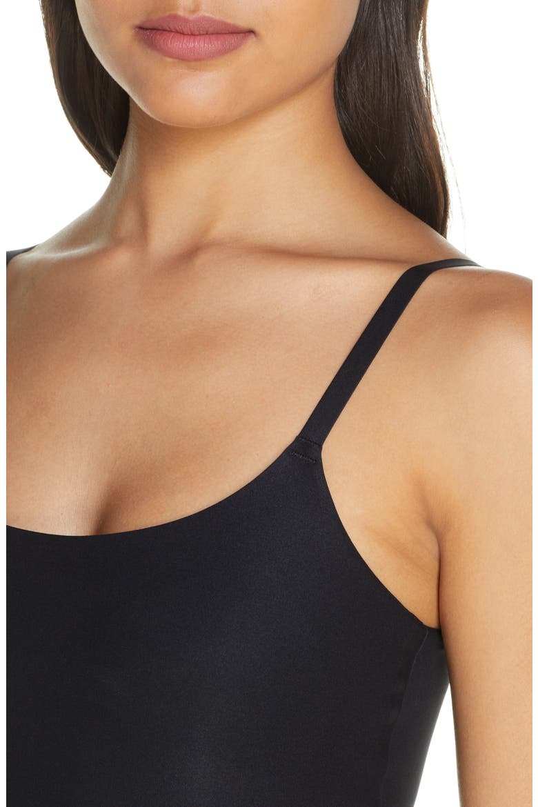 Soft Stretch Padded Camisole, Alternate, color, BLACK