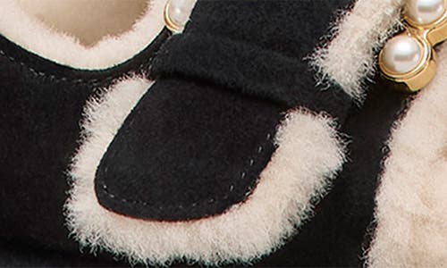 Stuart Weitzman Piper Genuine Shearling Slide Sandal In Multi