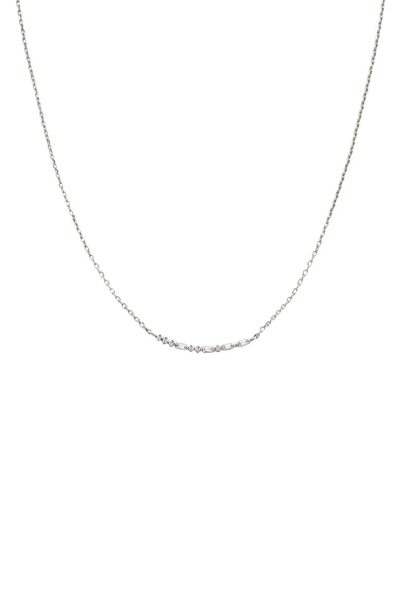 MADE BY MARY ILY Morse Code Necklace, Main, color, Silver