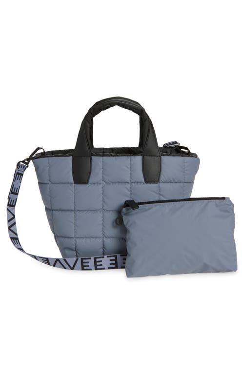 Veecollective Small Porter Water Repellent Quilted Tote In Gray
