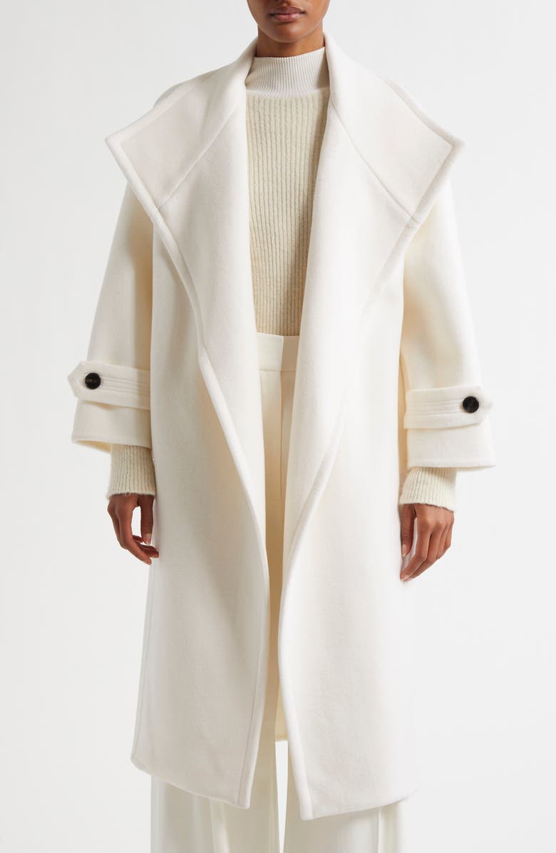 Reiss Atelier Evelyn Wool & Cashmere Double Face Wrap Coat, Alternate, color, 