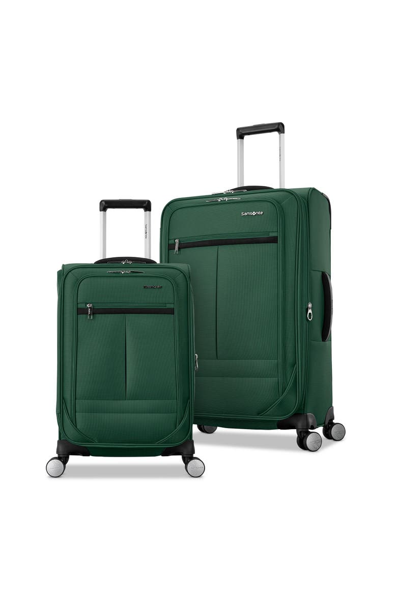 Element Softside Expandable 2 Piece (21"/25") Spinner Luggage Set, Main, color, Bistro Green