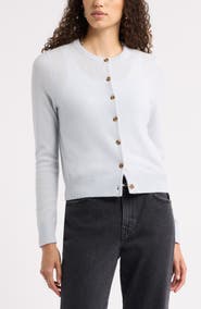 Nordstrom Cashmere Crewneck Cardigan