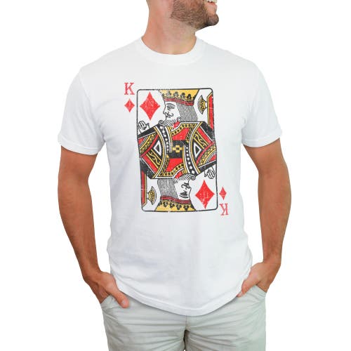 LOST GODS LOST GODS KING OF DIAMONDS PLAYING CARD GRAPHIC T-SHIRT
