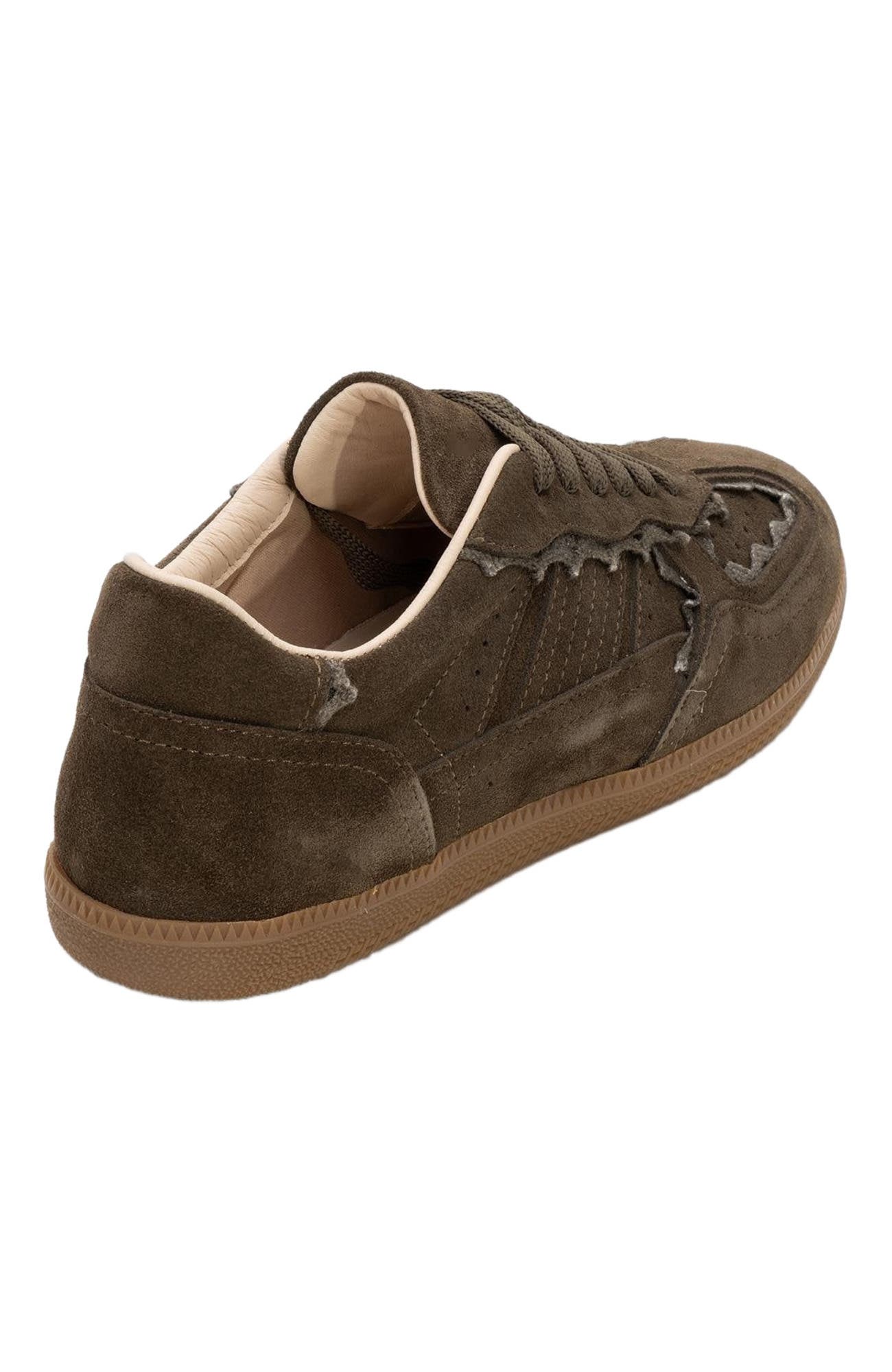 Shiva Suede Leather Sneakers, Alternate, color, Emerald Green Suede Leather