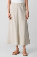 Eileen Fisher Bias Cut Organic Linen A-Line Skirt
