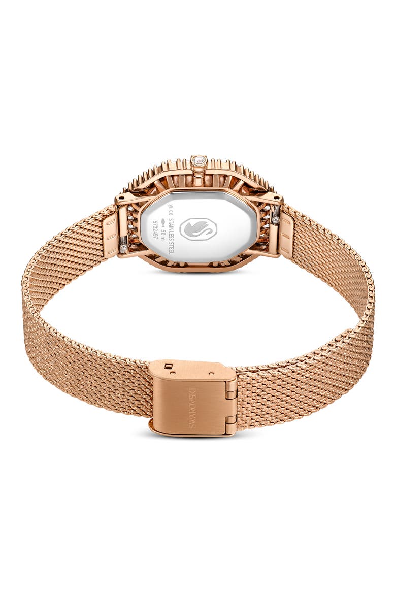 Matrix Octagon Mesh Strap Watch, 30mm x 25mm, Alternate, color, ROSE GOLD