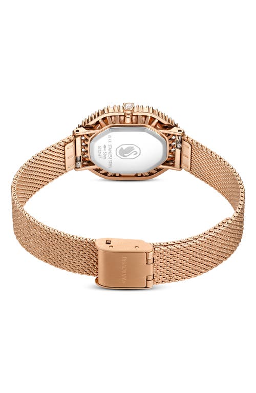 Swarovski Matrix Octagon Mesh Strap Watch, 30mm X 25mm In Gold