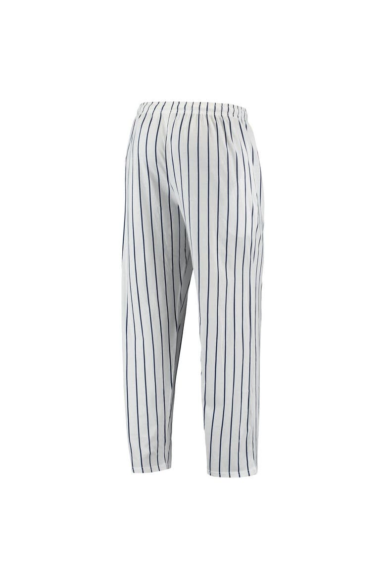 Men's Concepts Sport White/Navy Chicago White Sox Logo Vigor Pinstripe Pants, Alternate, color, White