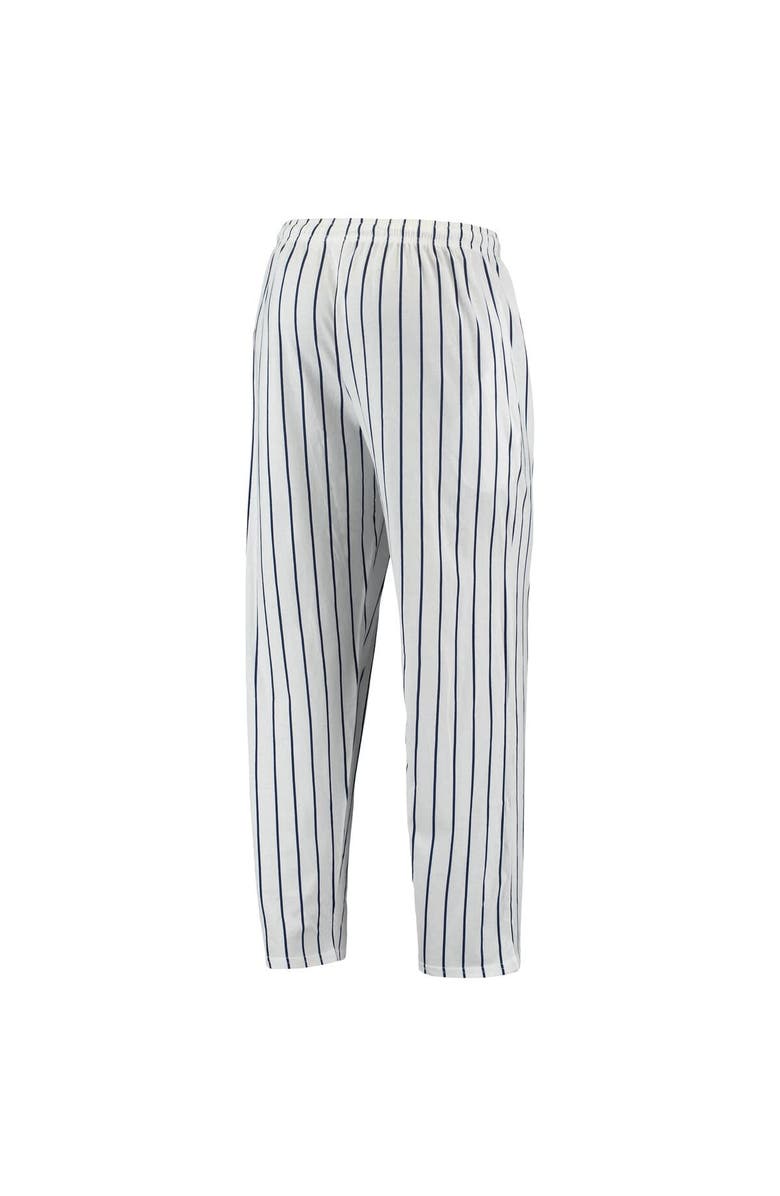 CONCEPTS SPORT Men's Concepts Sport White/Navy Chicago White Sox Logo Vigor Pinstripe Pants, Alternate, color, White