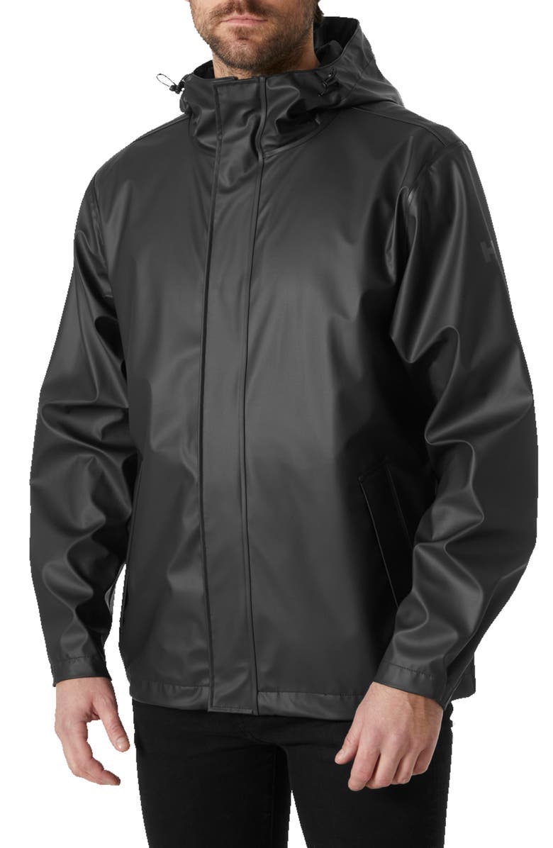 Helly Hansen Moss Waterproof Rain Jacket, Main, color, Black