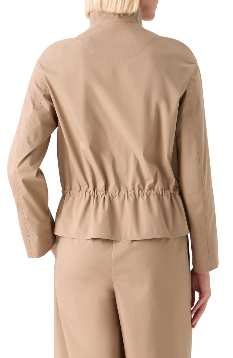 Akris punto Tech Crop Jacket, Alternate, color, Beige