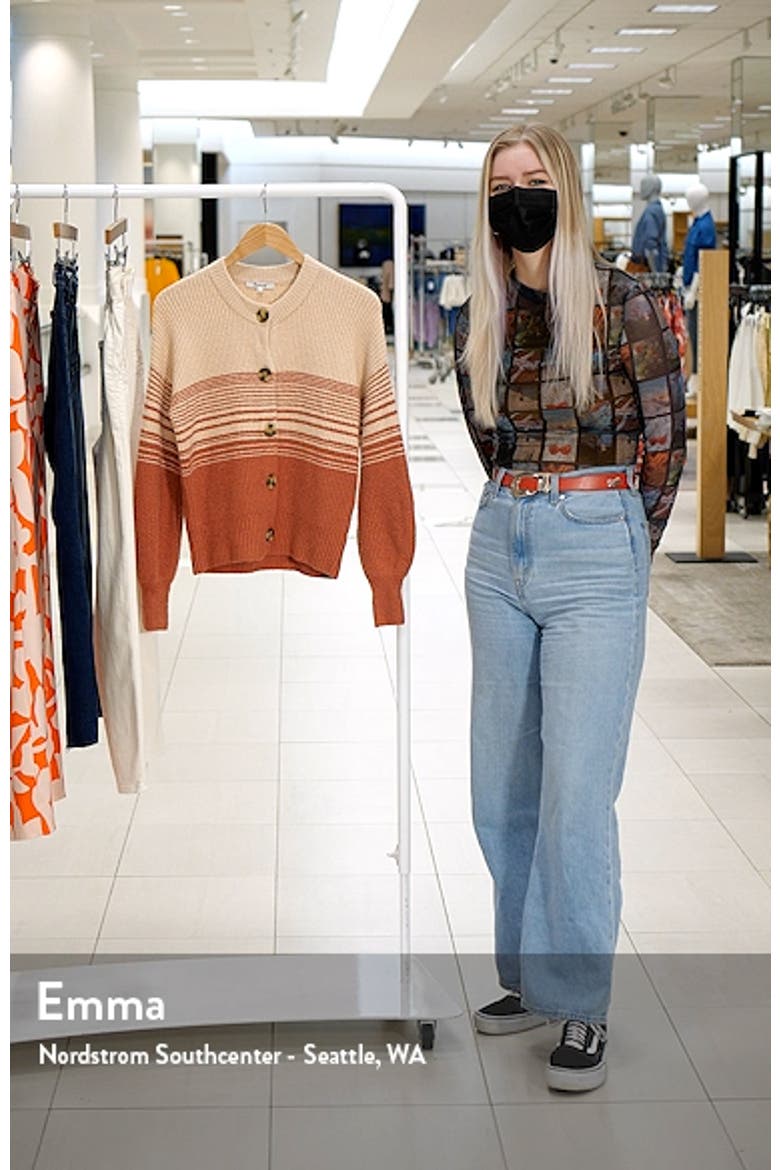 Ciara Stripe Cotton Blend Cardigan video