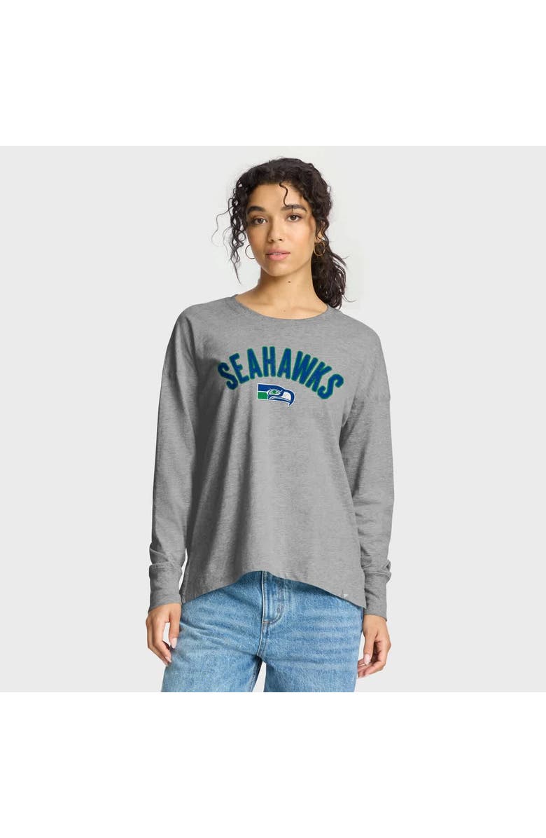 FANATICS Women's Fanatics Heather Gray Seattle Seahawks Hometown Legacy Long Sleeve T-Shirt, Main, color, Heather Gray
