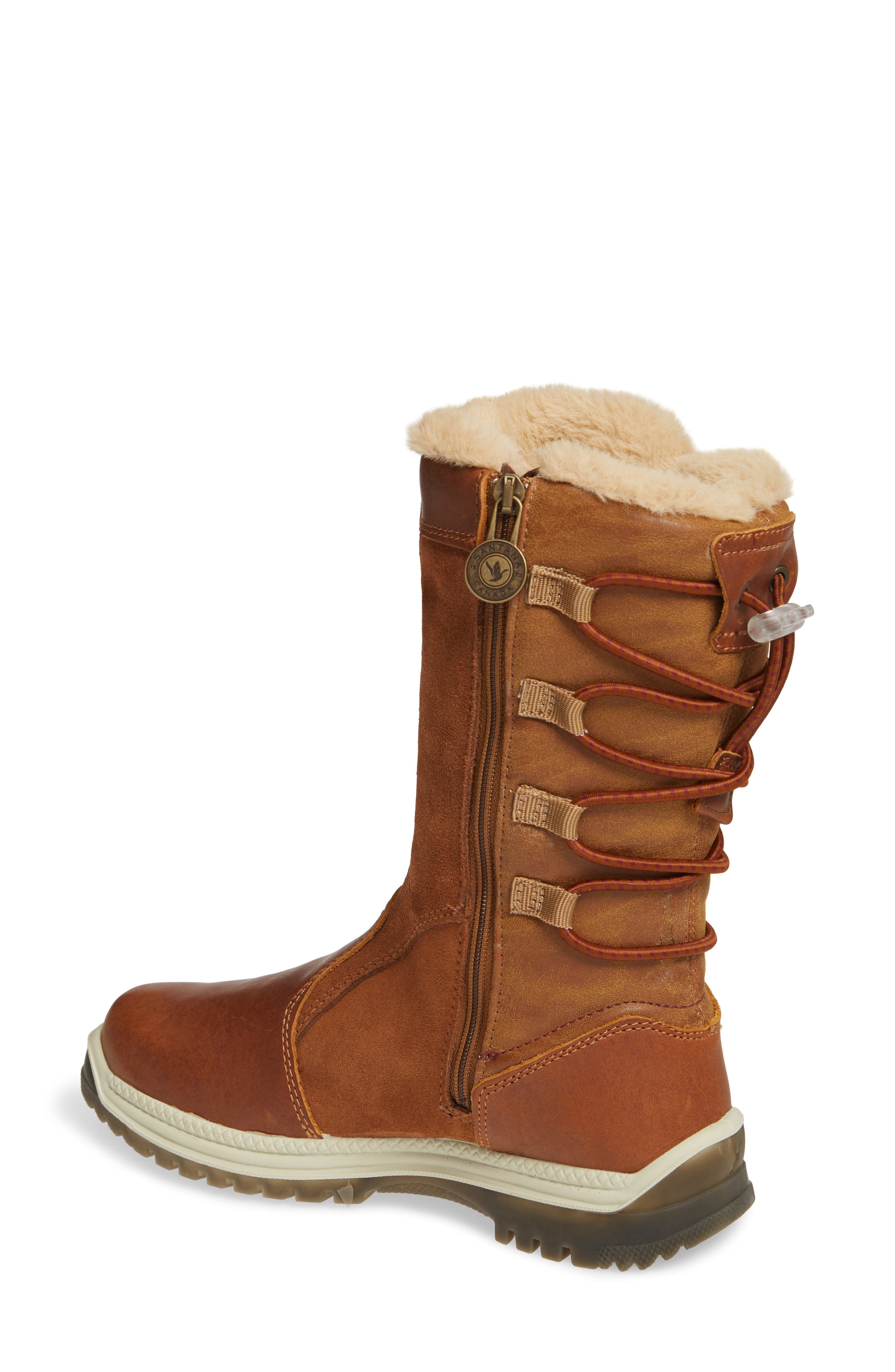 Santana Canada Meyer Luxe Faux Fur Lined Waterproof Boot, Alternate, color, 