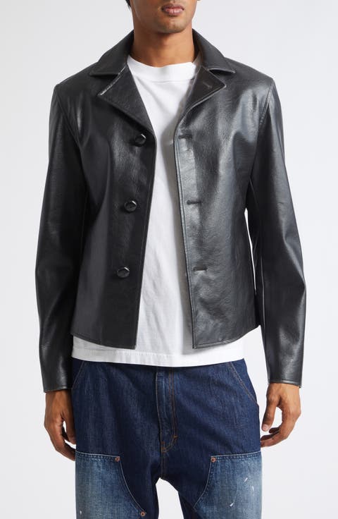 Black Faux Leather Jacket