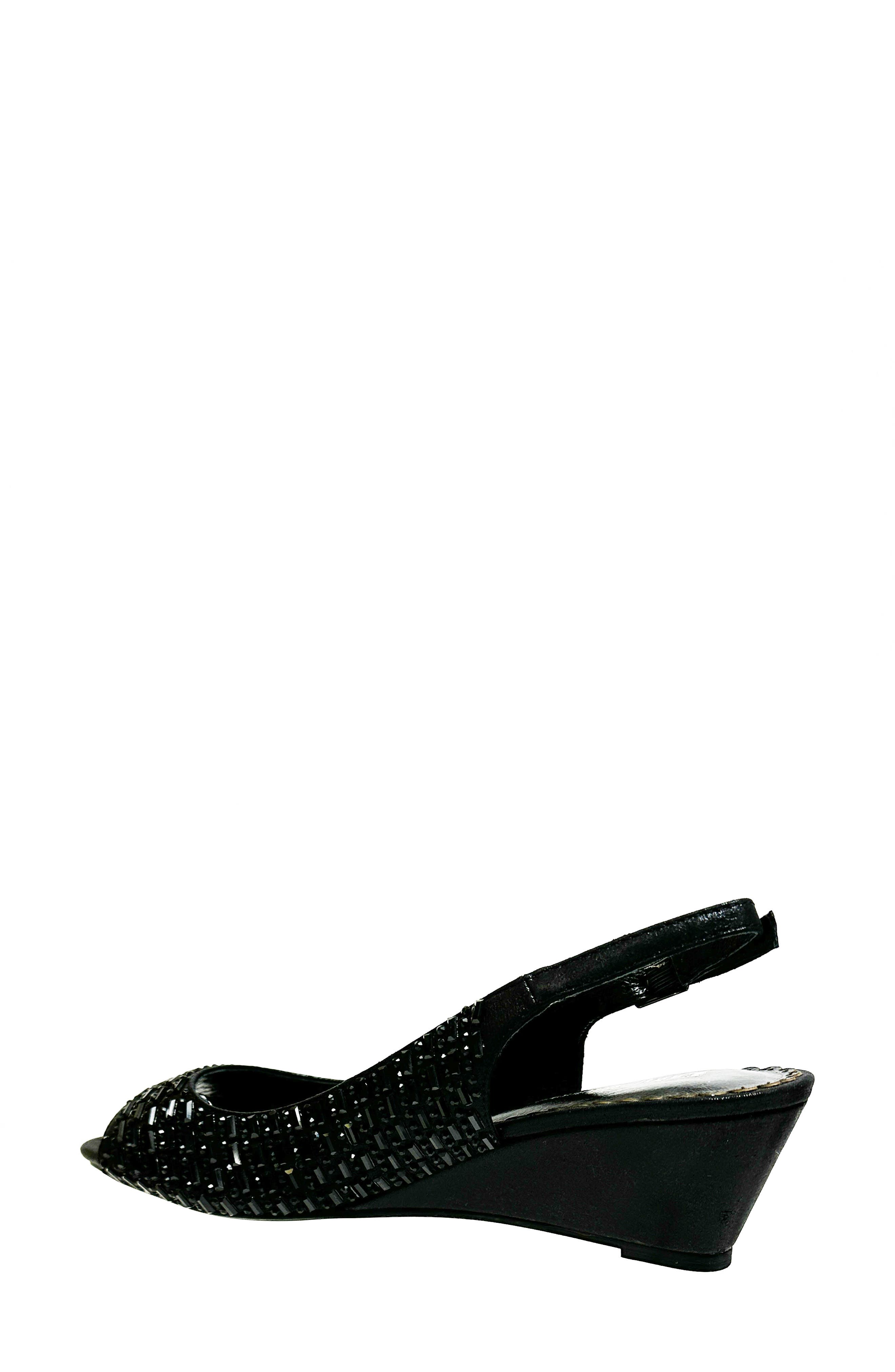 LADY COUTURE Queen Slingback Wedge Heel Sandal, Alternate, color, 