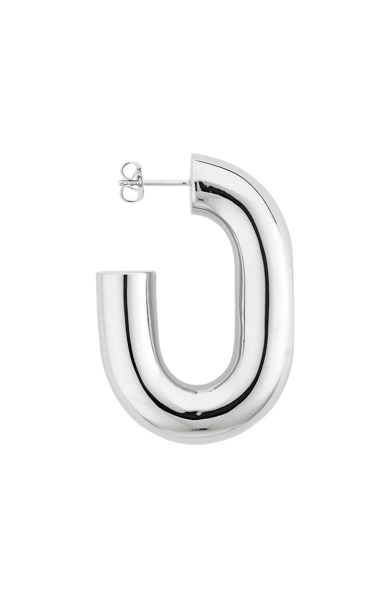 Rabanne XL Link Hoop Earrings, Alternate, color, 
