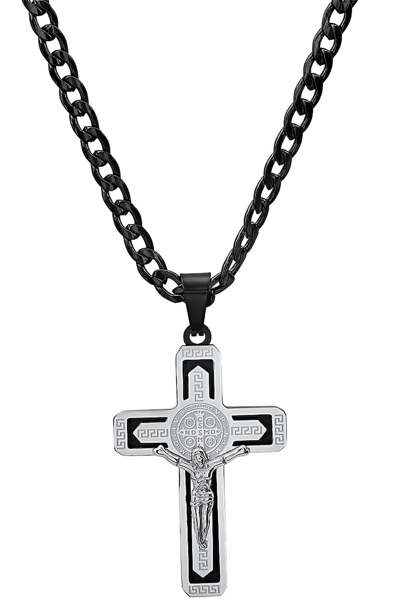 HMY JEWELRY Crucifix Pendant Necklace