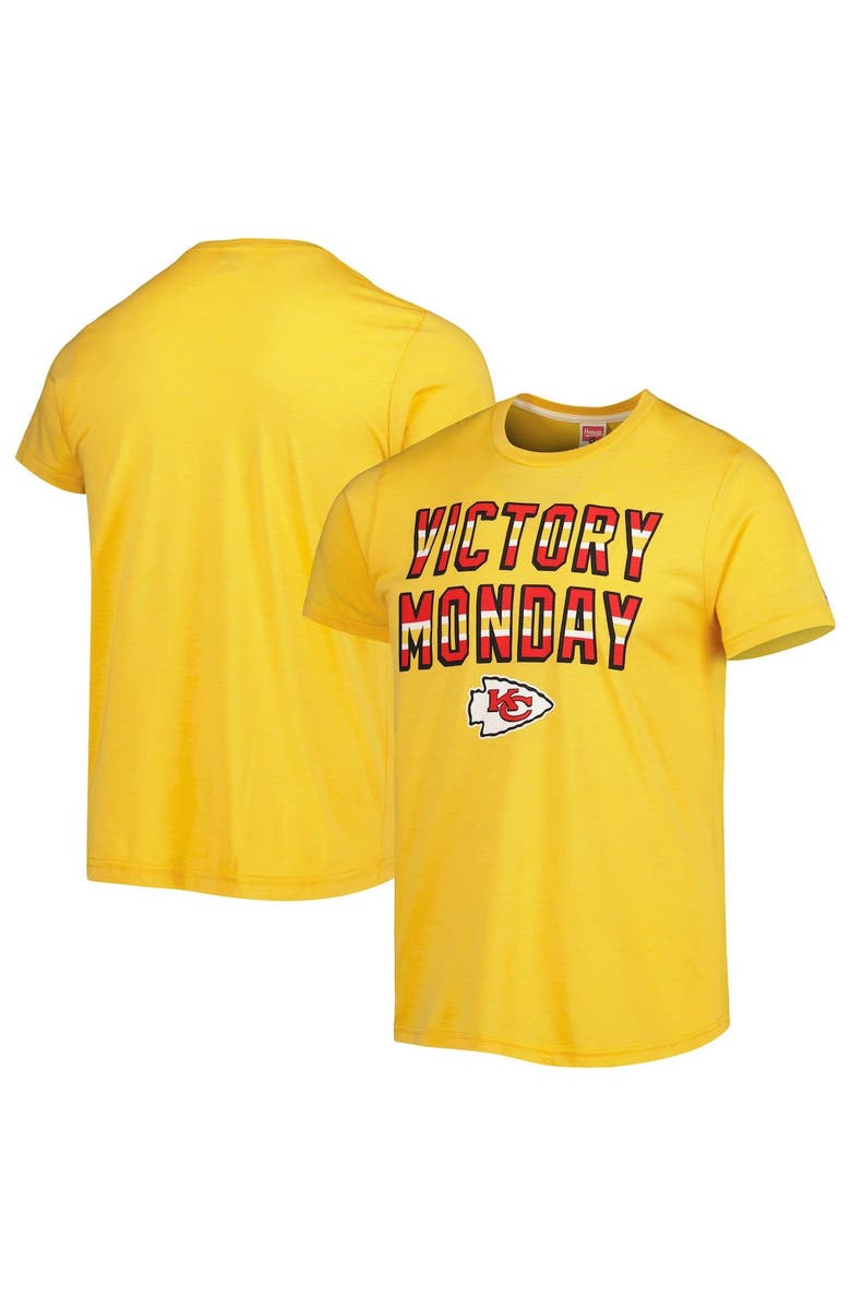 Homage Men's Homage Gold Kansas City Chiefs Victory Monday Tri-Blend T-Shirt, Main, color, Gold