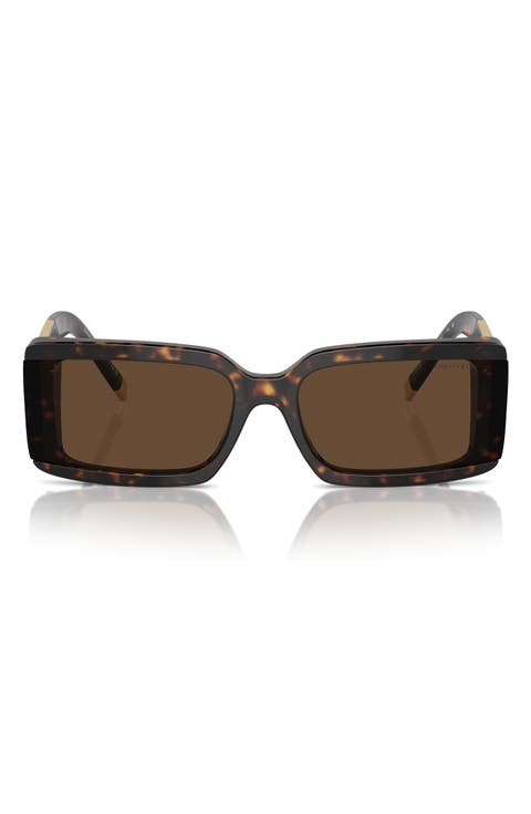 62mm Oversize Rectangular Sunglasses