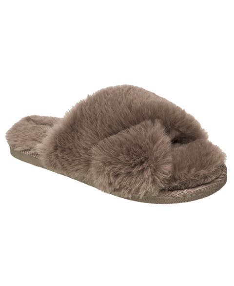 X-Band Faux Fur Slipper