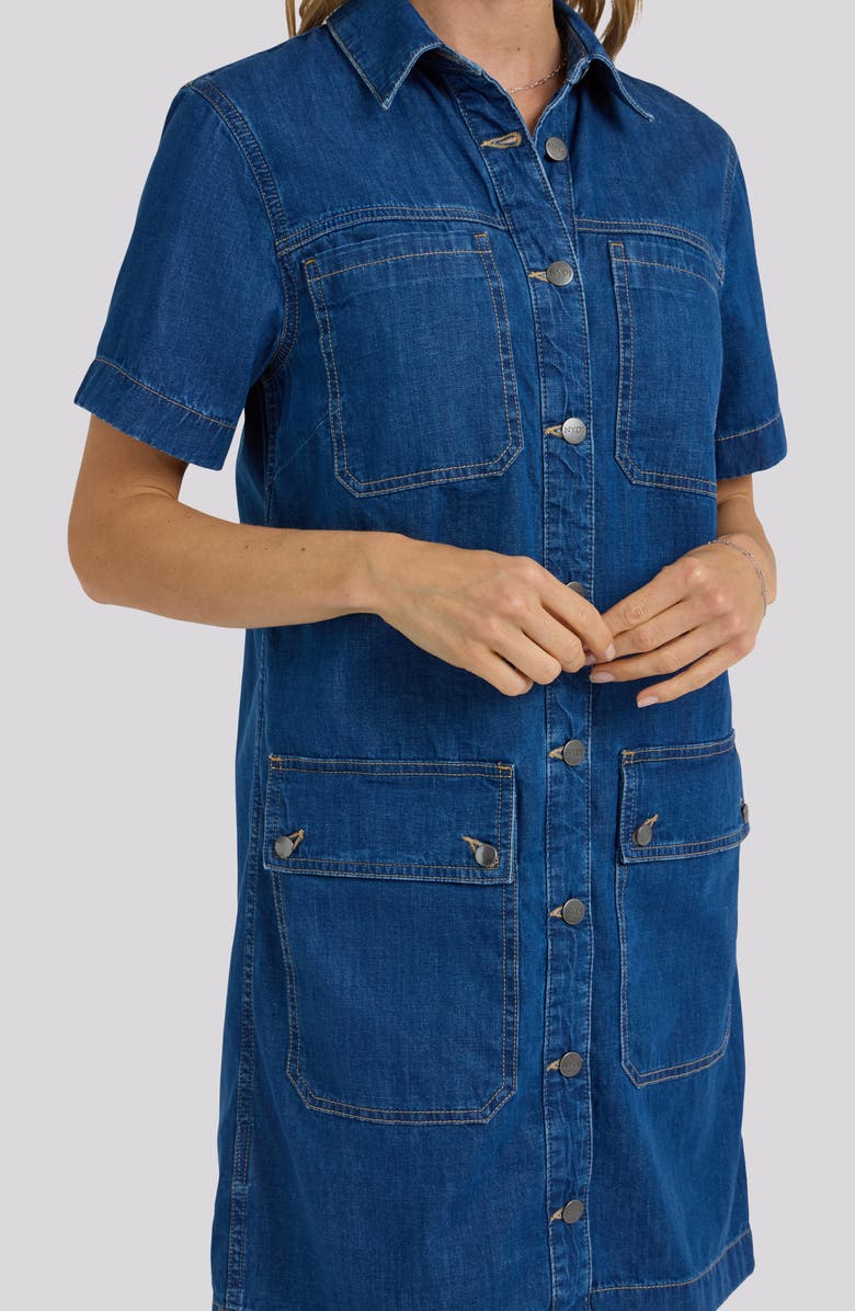 NYDJ Denim Utility Dress, Alternate, color, Medium Indigo