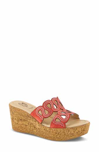 Steamy Crystal Embellished Wedge Sandal
