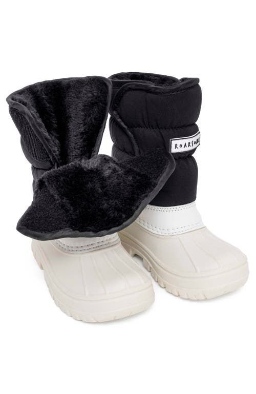 Roarsome Kids Snow Boots In Black
