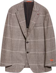 ISAIA Marechiaro Glen Plaid Cashmere Blend Hopsack Sport Coat