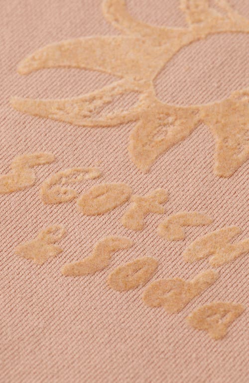 Scotch & Soda Logo Detail Cotton Sweatshirt In Neutral