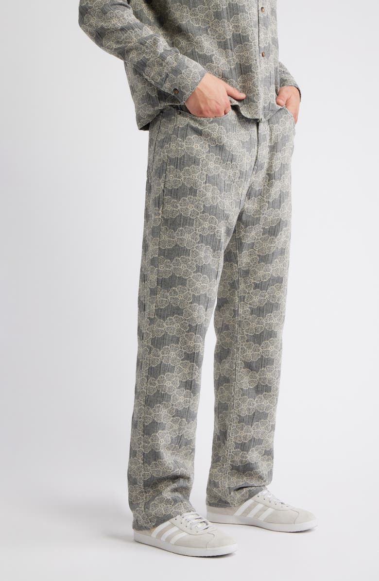 RIZORT Trevor Floral Corduroy Pants, Alternate, color, Grey