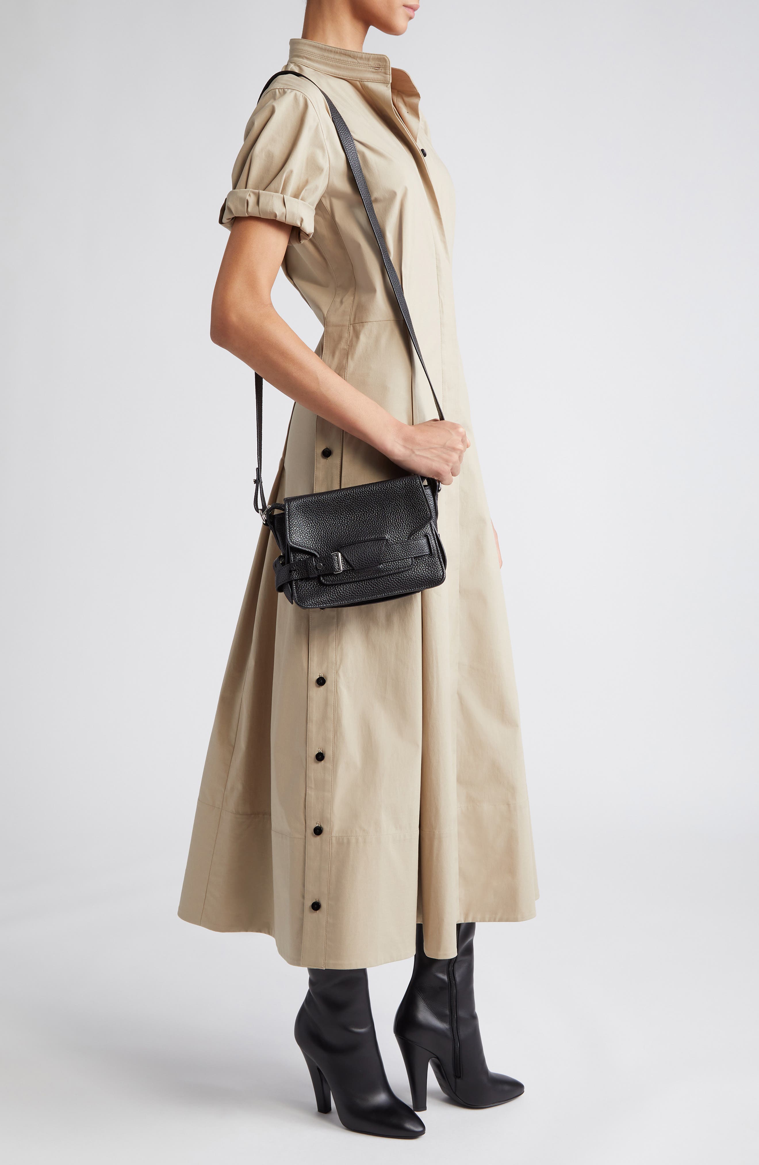 Proenza Schouler Small Beacon Leather Crossbody Bag, Alternate, color, 