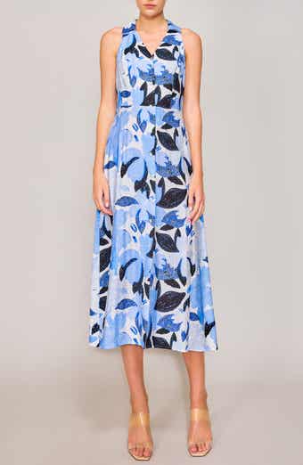 MELLODAY Floral Print Sleeveless Dress