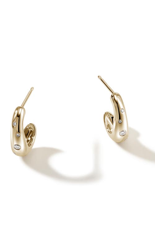 John Hardy Surf J Hoop Earring In Gold