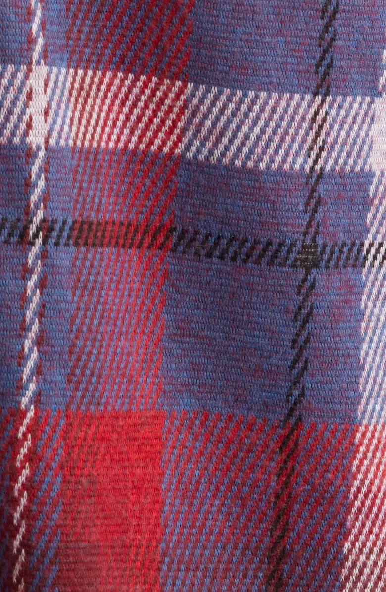 johnnie-O Gustaf Plaid Flannel Button-Up Shirt, Alternate, color, Malibu Red