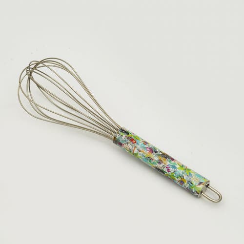 Mela Artisans Rainforest Bloom Bowl & Whisk Set In Multi