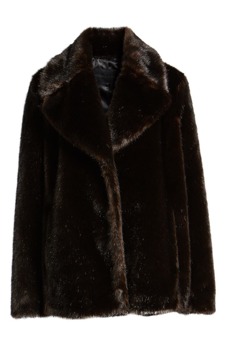 KENDALL + KYLIE Faux Fur Jacket, Alternate, color,