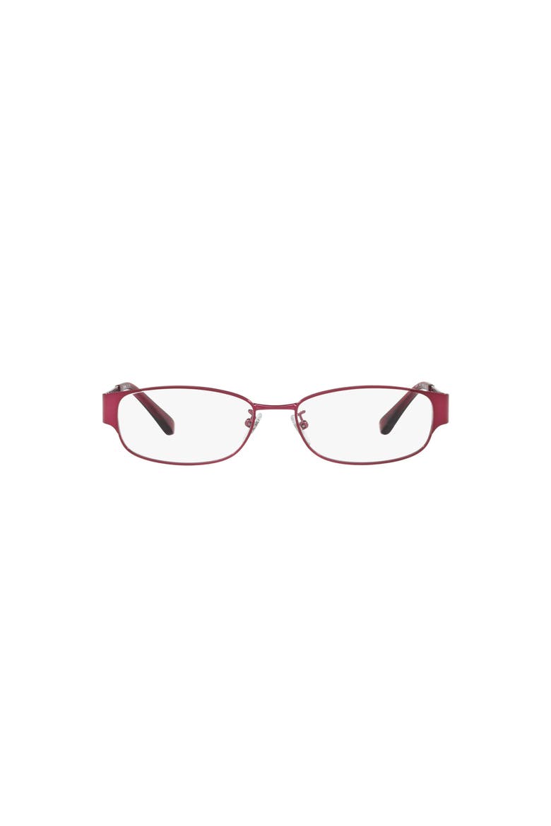 54mm Rectangle optical glasses, Alternate, color, Red
