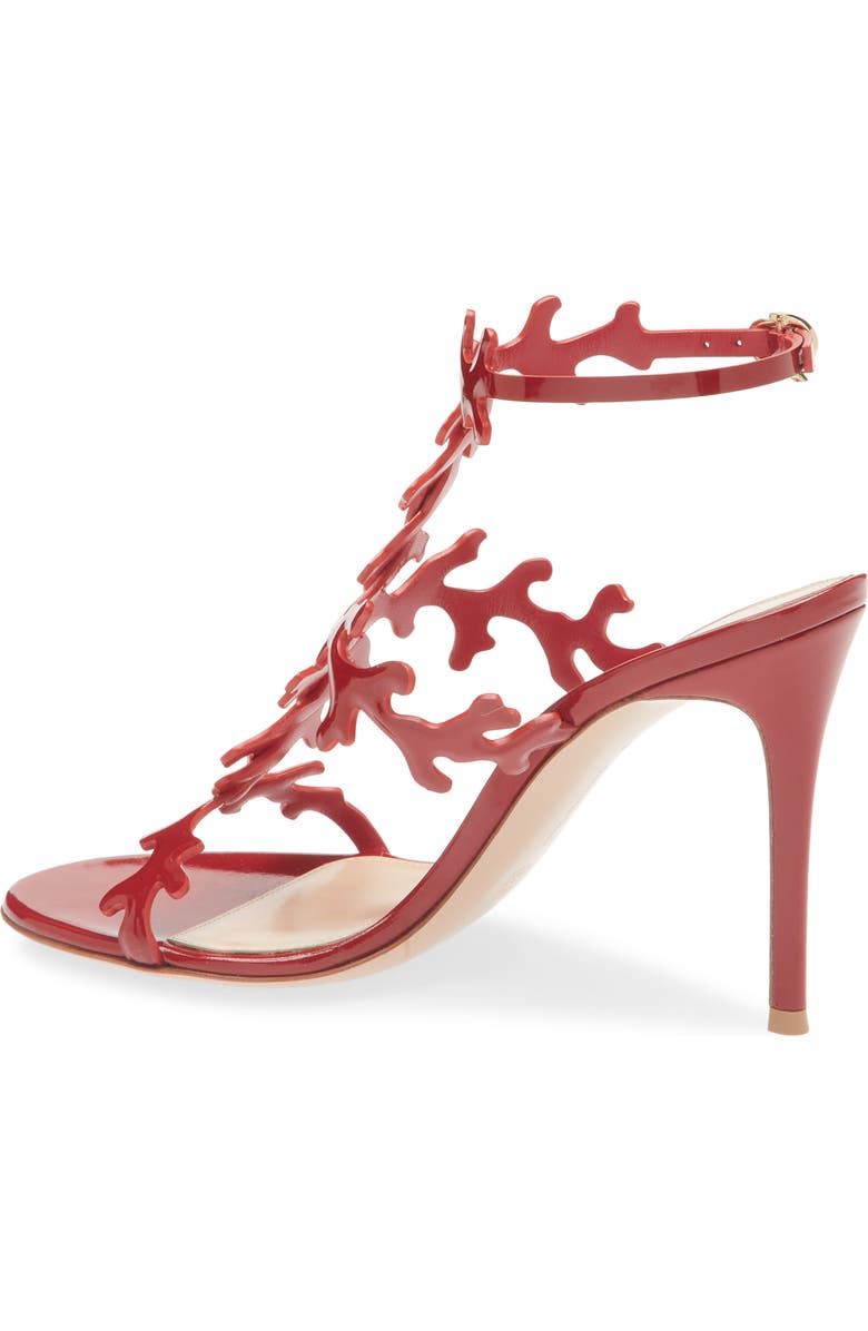 Gianvito Rossi Ocean Ankle Strap Sandal, Alternate, color, Rouge