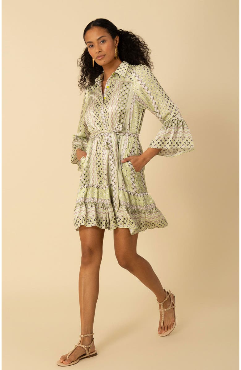 Hale Bob Julieta Charmeuse Dress, Alternate, color,