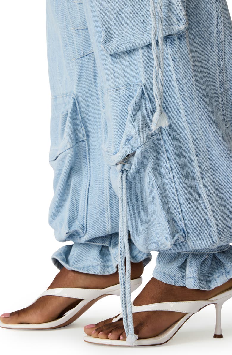 Steve Madden Cargo Jeans, Alternate, color, Faded Blue