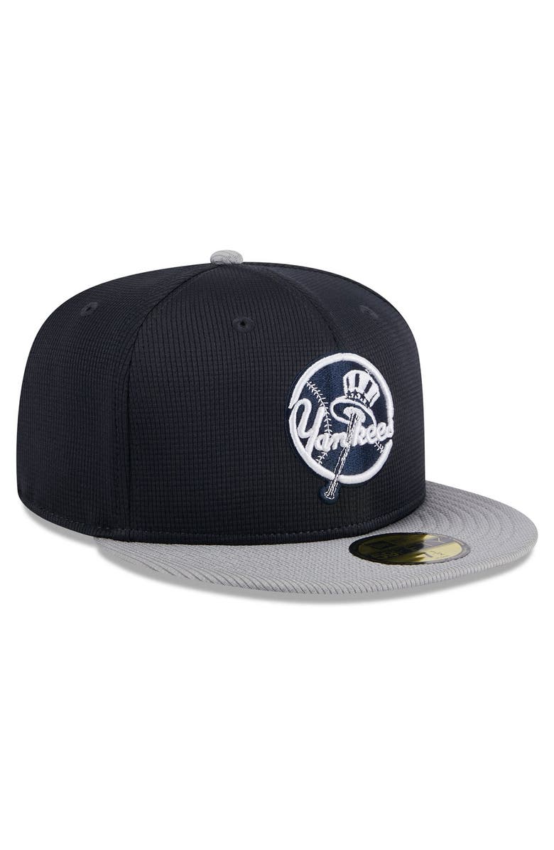 New Era Men's New Era Navy New York Yankees 2024 Batting Practice 59FIFTY Fitted Hat, Alternate, color, Navy