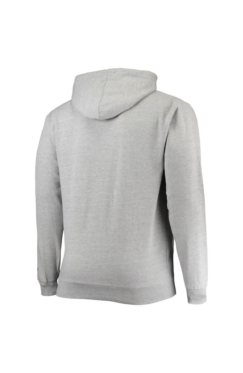 Champion Men's Champion Heather Gray Ohio State Buckeyes Big & Tall Arch Over Logo Powerblend Pullover Hoodie, Alternate, color, Heather Gray