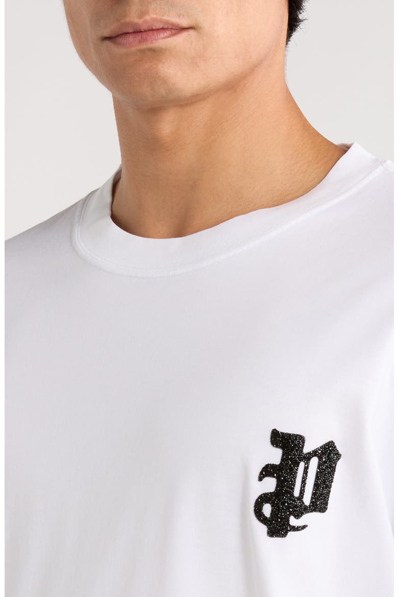 Oversized Graphic Mercerized Cotton T-Shirt, Alternate, color, WHITE