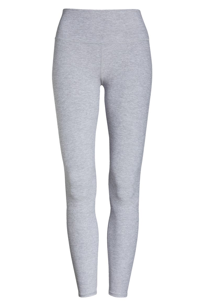 High Waist Alosoft 7/8 Leggings, Alternate, color, ATHLETIC HEATHER GREY