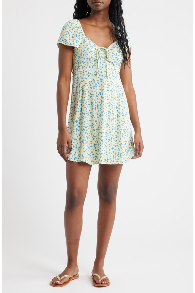 Surf Side Minidress, Main, color, LIGHT YELLOW