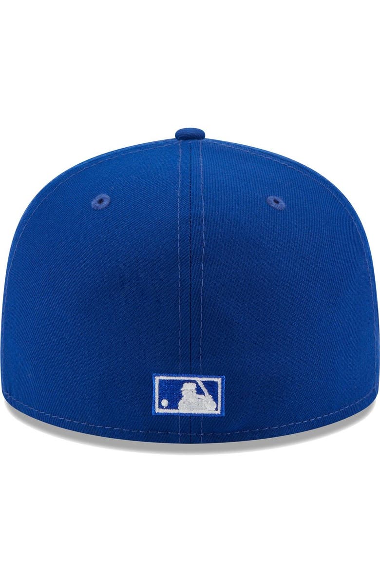 New Era Men's New Era Blue Toronto Blue Jays 10th Anniversary Spring Training Botanical 59FIFTY Fitted Hat, Alternate, color,